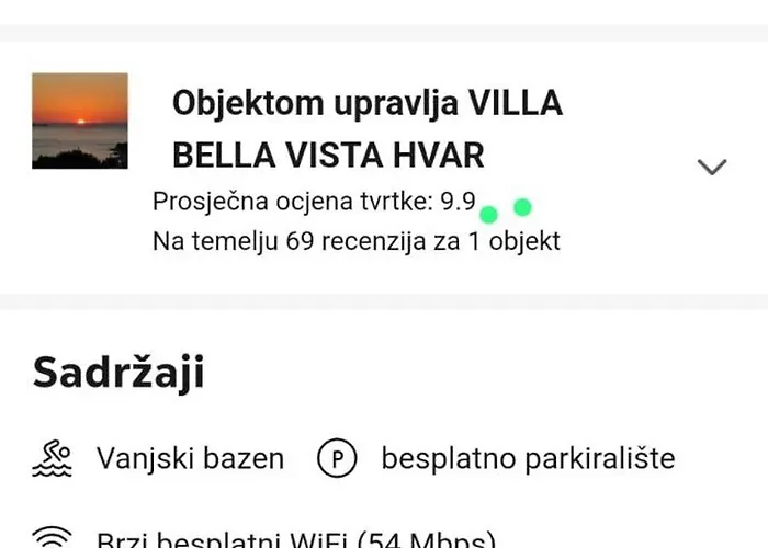 Bella Vista Hvar וילה